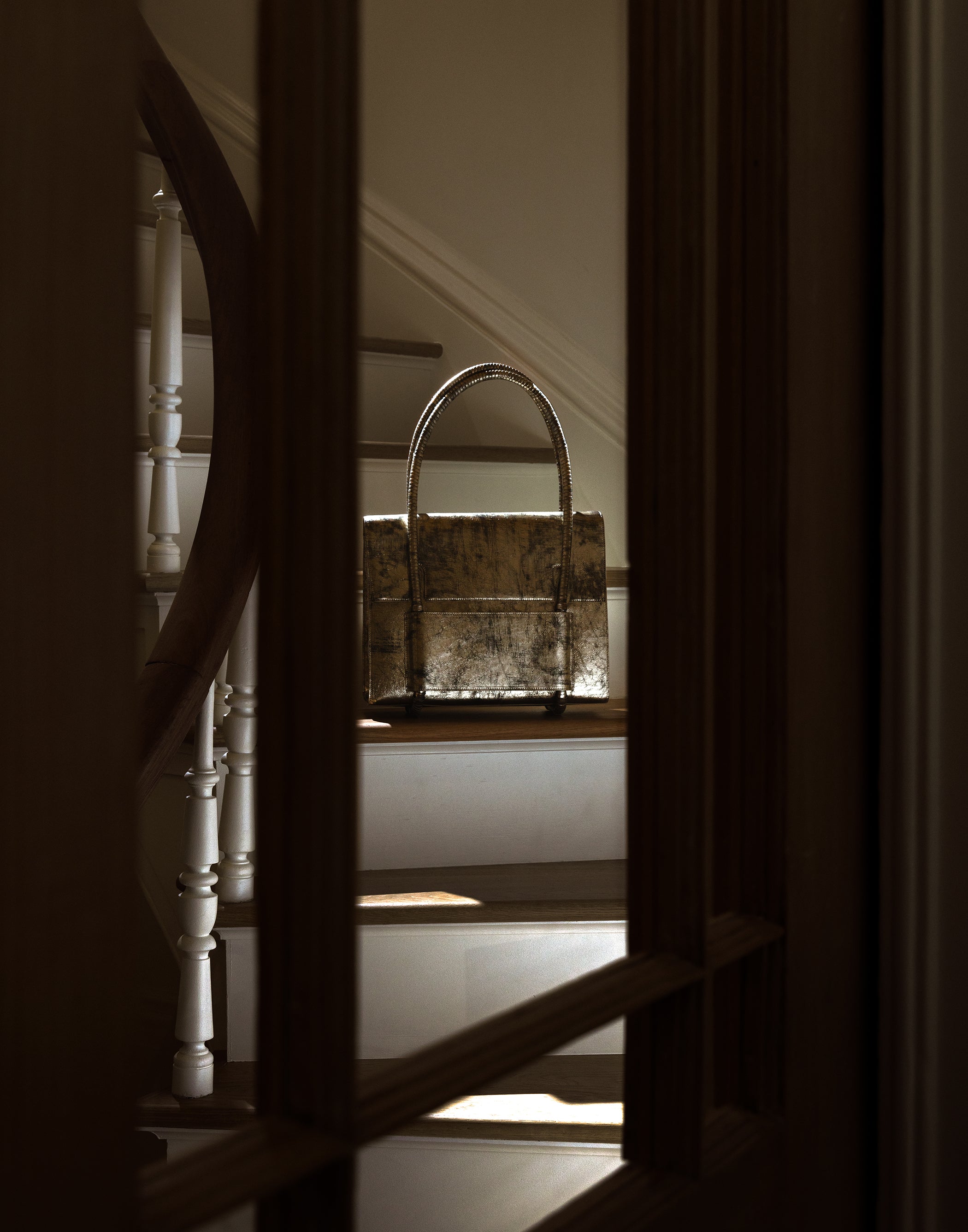 Chua Mother Satchel in Frosted Gold