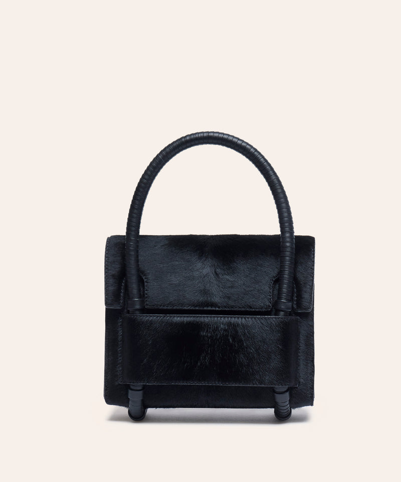 Chua Daughter Handbag in Black Fuzz