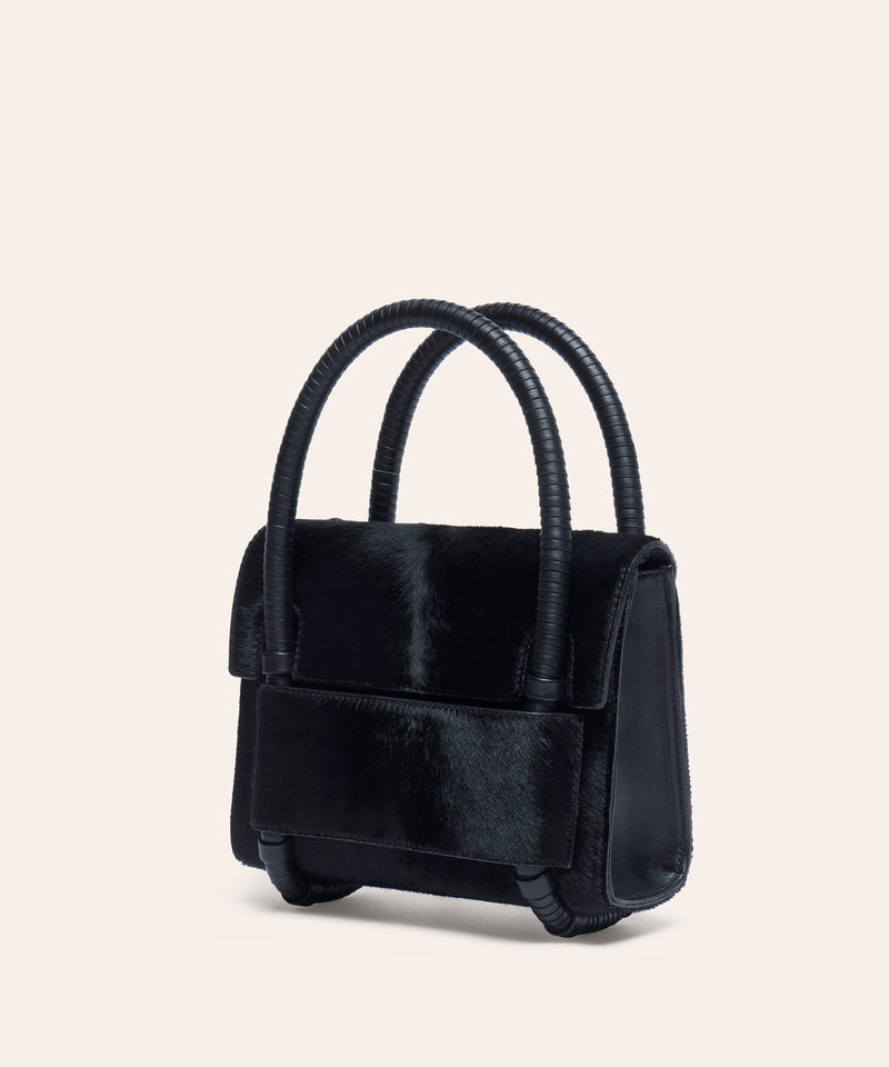 Chua Daughter Handbag in Black Fuzz
