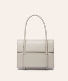 KUN HONG the CHUA collection Handbags Mother Satchel Daughter Mini Mother Satchel in pearl white handbag with a strap on a white background