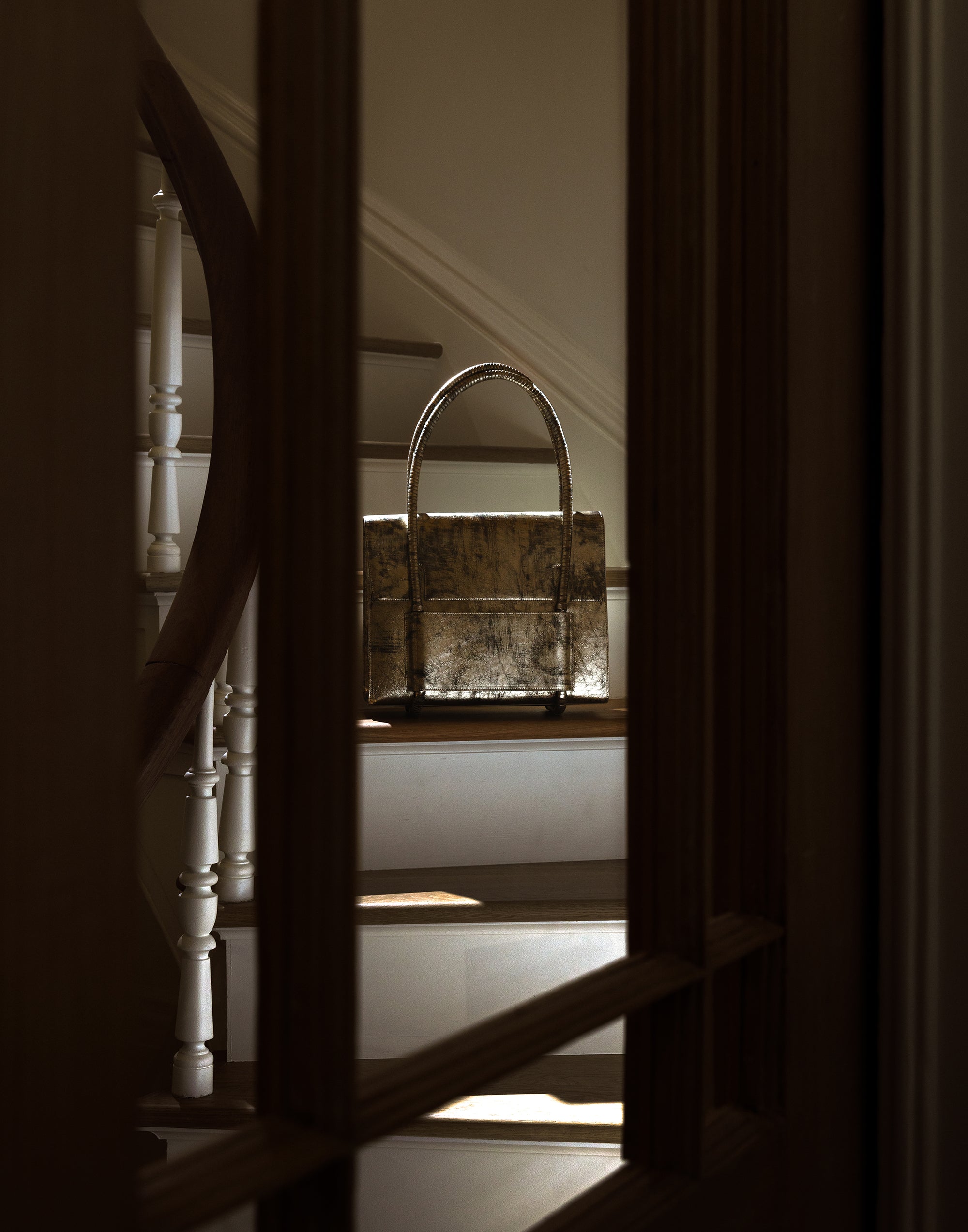 Chua Mother Satchel in Frosted Gold